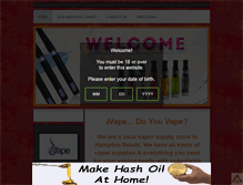 Tablet Screenshot of ivapeinc.com